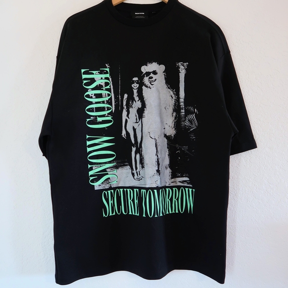 Snow Goose By Canada Goose Orion Tee Secure Tomorrow Apple Neon XS - Picture 3 of 12